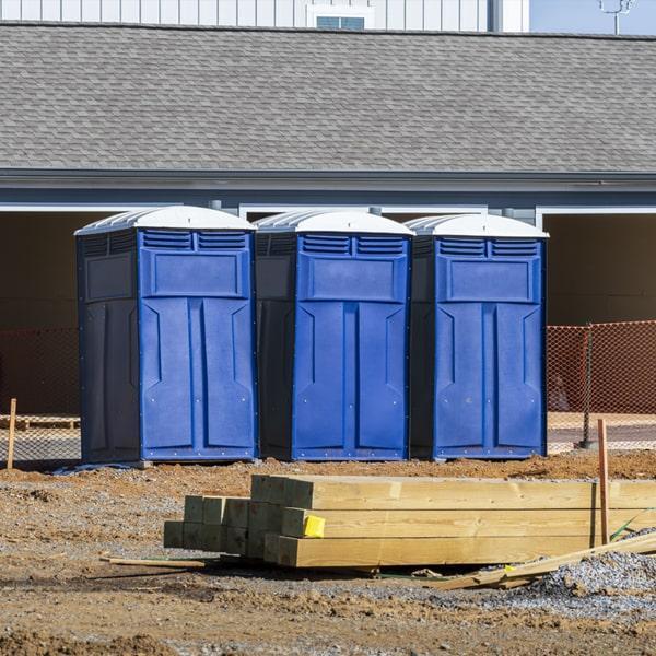 Heavy-duty construction site porta potty in Wheaton, Illinois